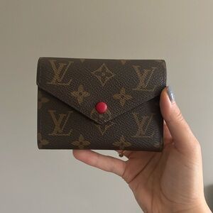 Louis Vuitton Portefeuille Wallet Victorine Damier Rose Pink Ballerine